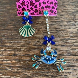Mismatched sea life earrings